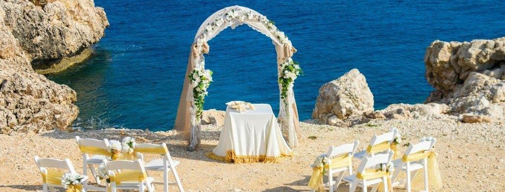 Book your wedding day in Ayii Anargyroi - Blue Lagoon Venue 